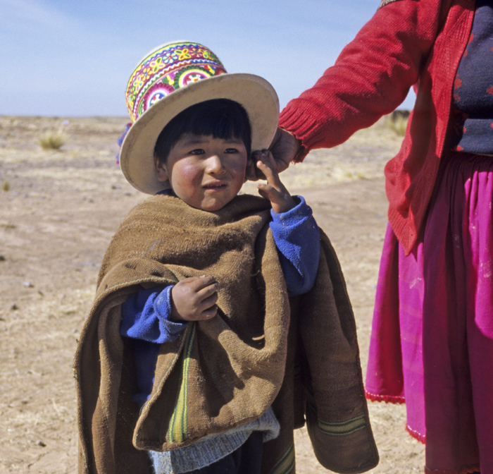 Wee boy in the Cordillera Carabaya.