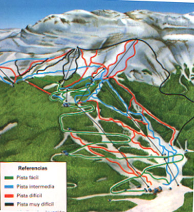 Chapelco Winter Resort Piste Plan