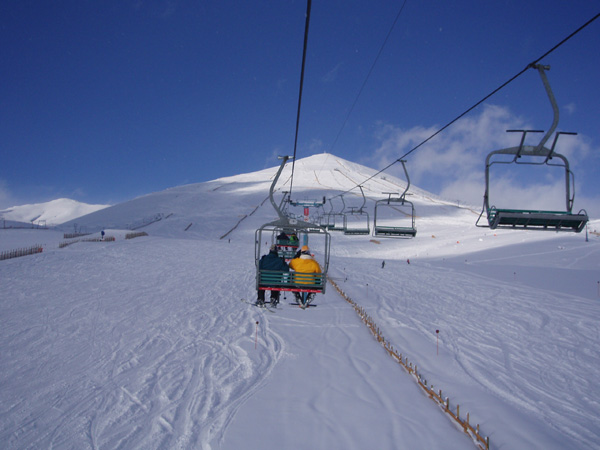 The pistes at Colorado, near Farellones, Chile