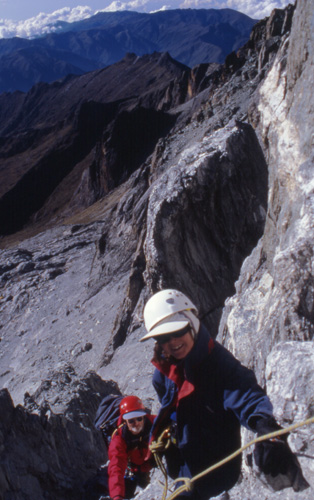 Another picture of the climbing on Pico Bolivar.