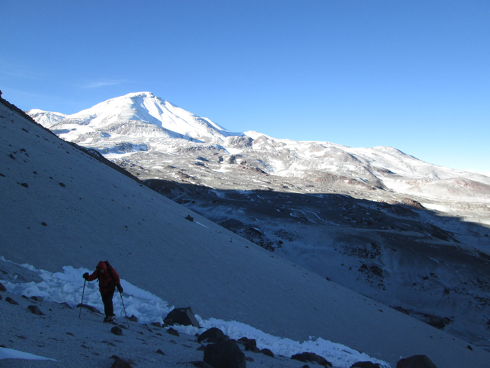 Summit day on El Muerto, January 2017 ANDES expedition. 