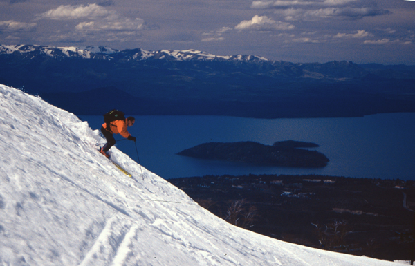 Skiing at Catedral resort above Bariloche