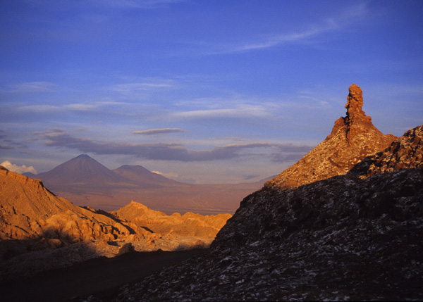 The valley of the moon near San Pedro de Atacama. 