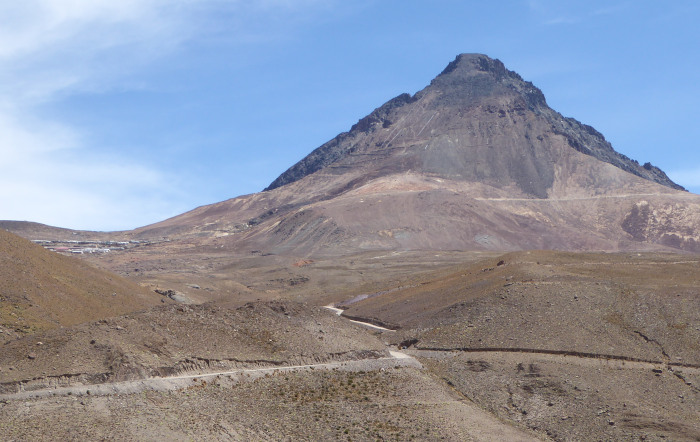 Chorolque and Santa Barbara seen form the west. 