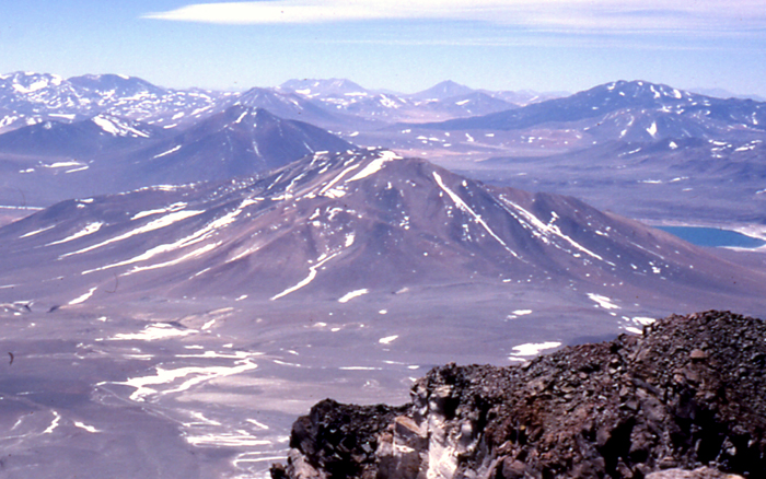 Mulas Muertas from the summit of Ojos del Salado