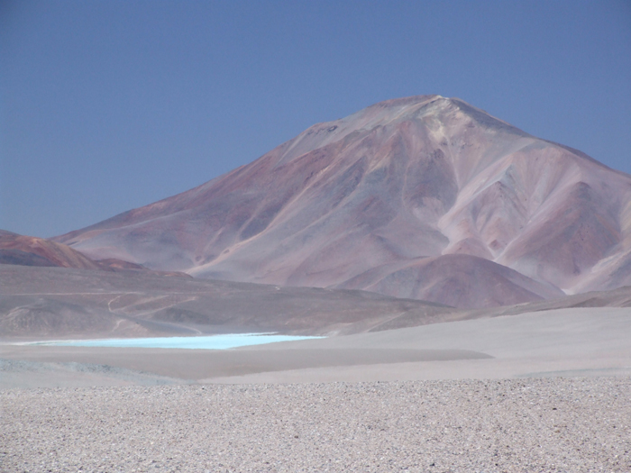 Negro de la Laguna Verde from Laguna Azul. 