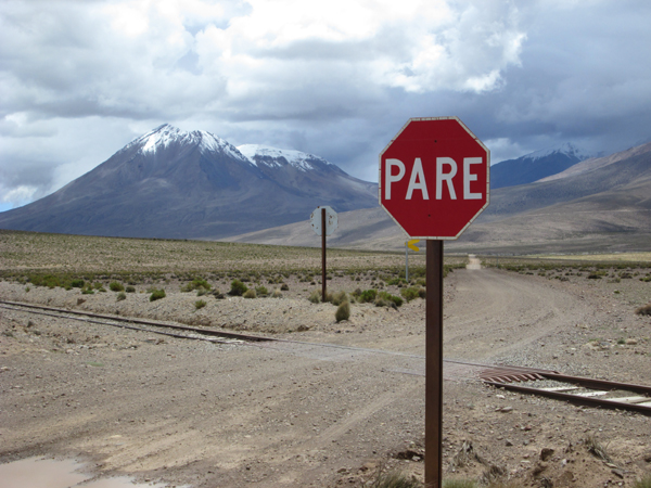 Approaching Volcan Tacora from the east.