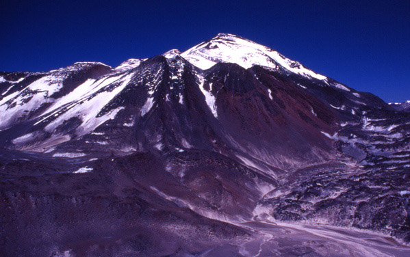 Ojos del Salado from the south