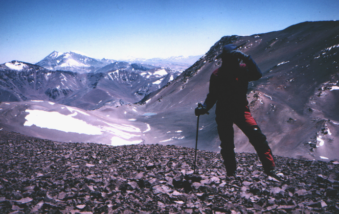 On the summit of Olivares, way back in 1996.