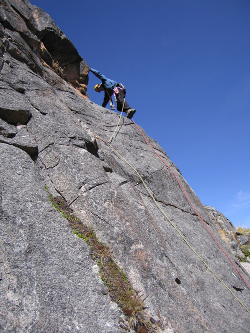 Mountian rock in the Cordillera Carabaya near Macusani, Peru